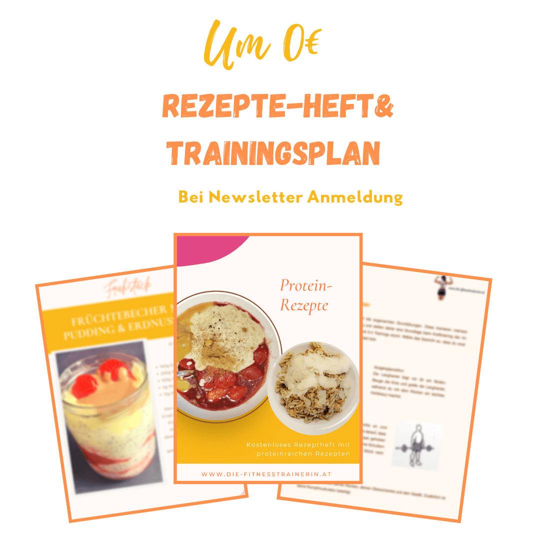 Kostenloses Rezepte-Heft und Trainingsplan